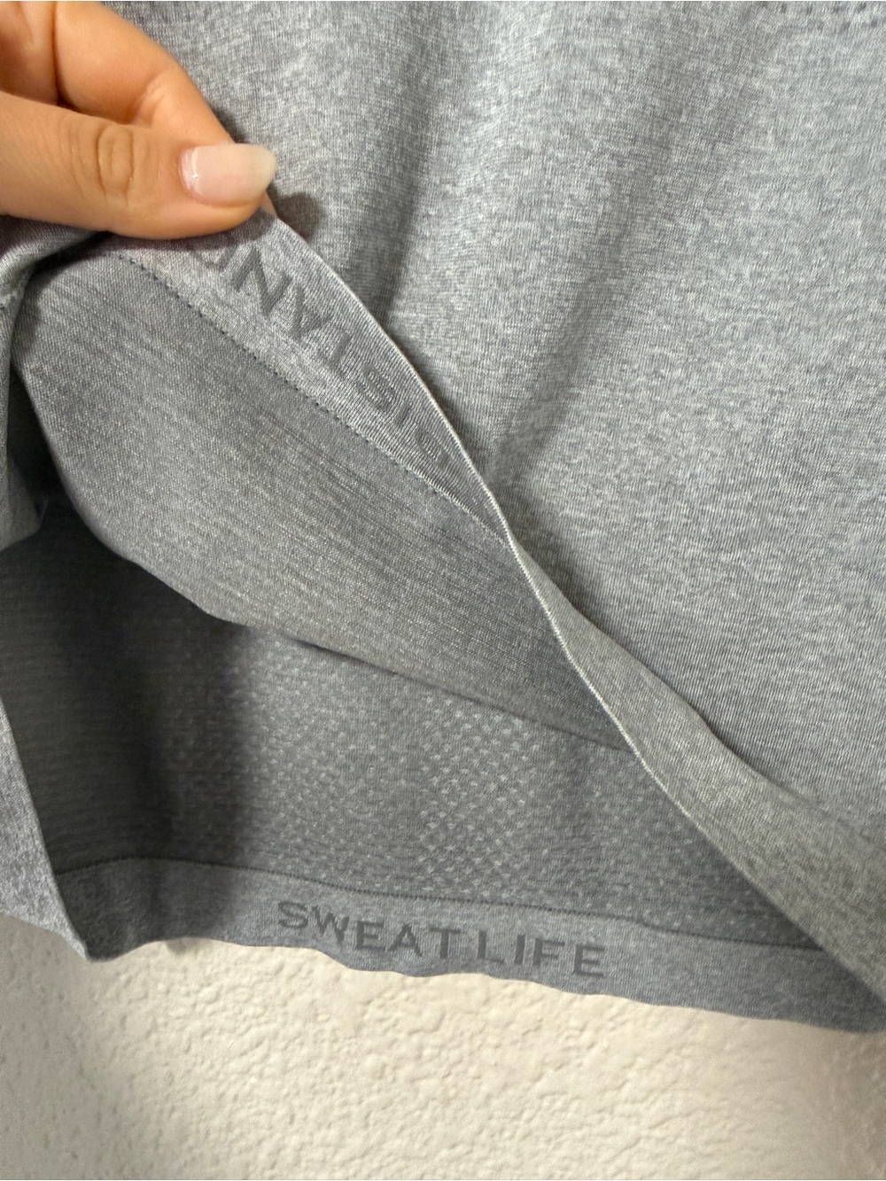 Lululemon Swiftly Tech Short-Sleeve Shirt Workout Top Size 8 Light Grey - Picture 4 of 5